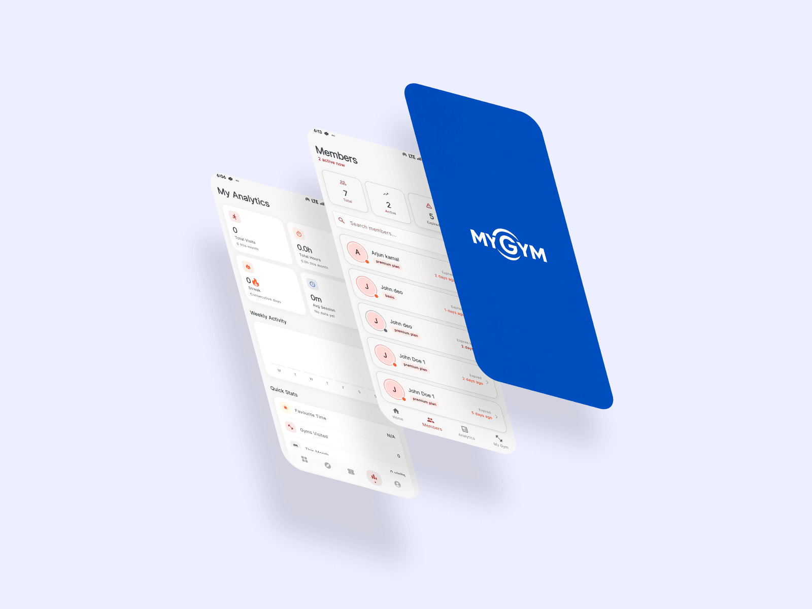 myGym Dashboard
